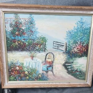Turner Charming Outdoor Garden Scene Framed Art
